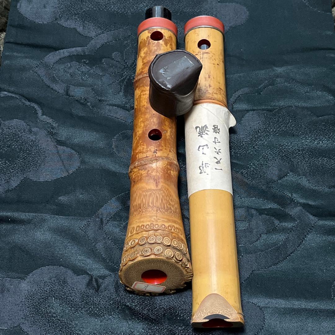 尺八 都山流 一尺六寸管 中継ぎ緩み無し 銀三線 未使用品