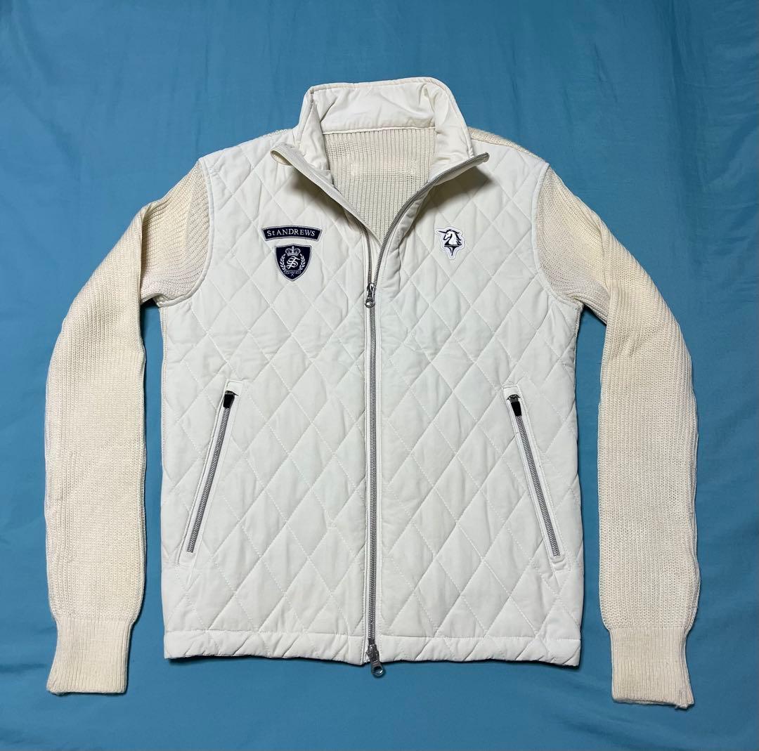 St.Andrews セントアンドリュー ス　裏付きニットブルゾン サイズM