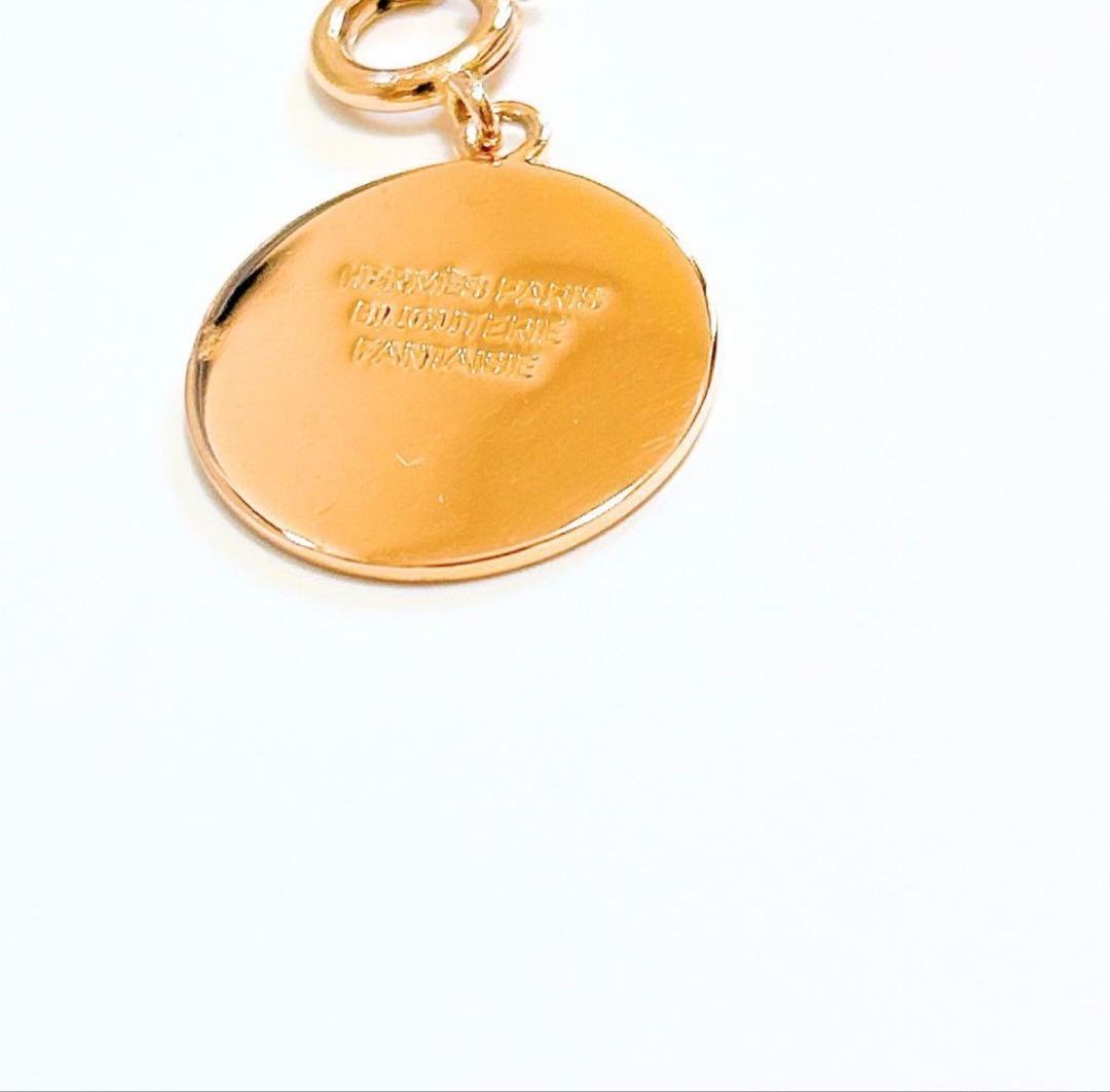 【超美品】エルメス セリエ チャーム ペンダントトップ ゴールド