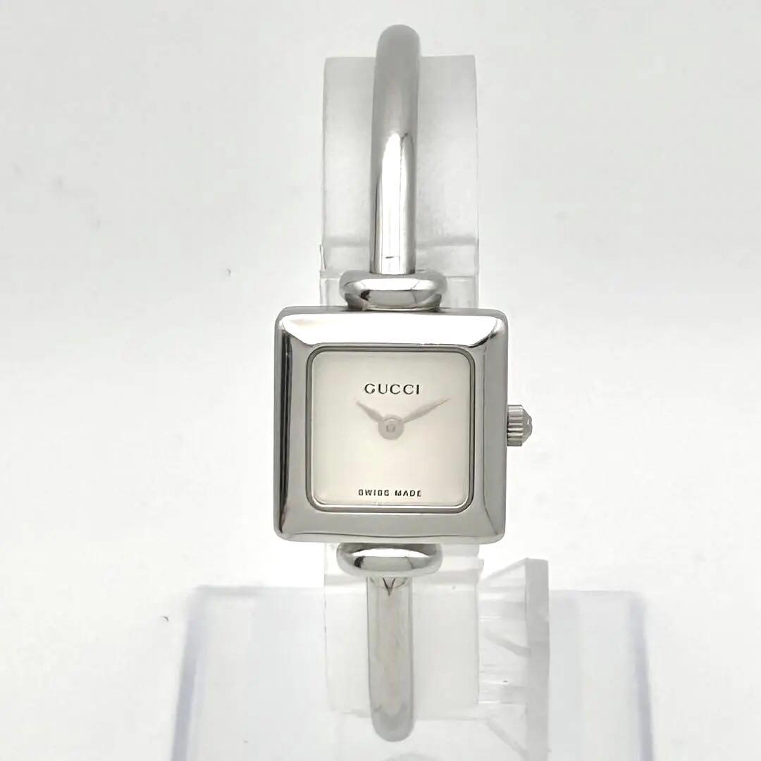 【稼働品】グッチ　クォーツ　腕時計　0228146 新品電池