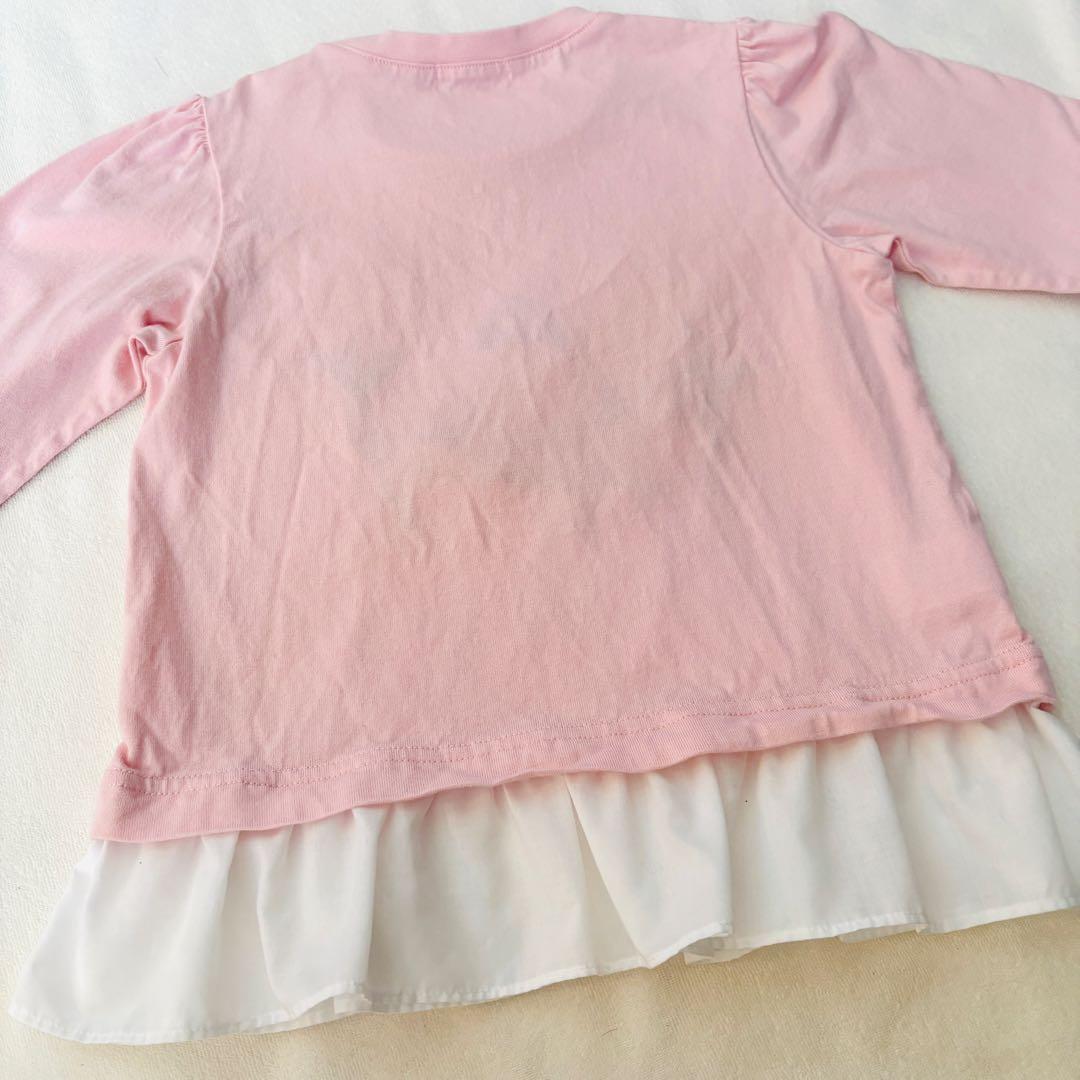 ファミリア　ピンク 長袖Tシャツ　現行　新作　110