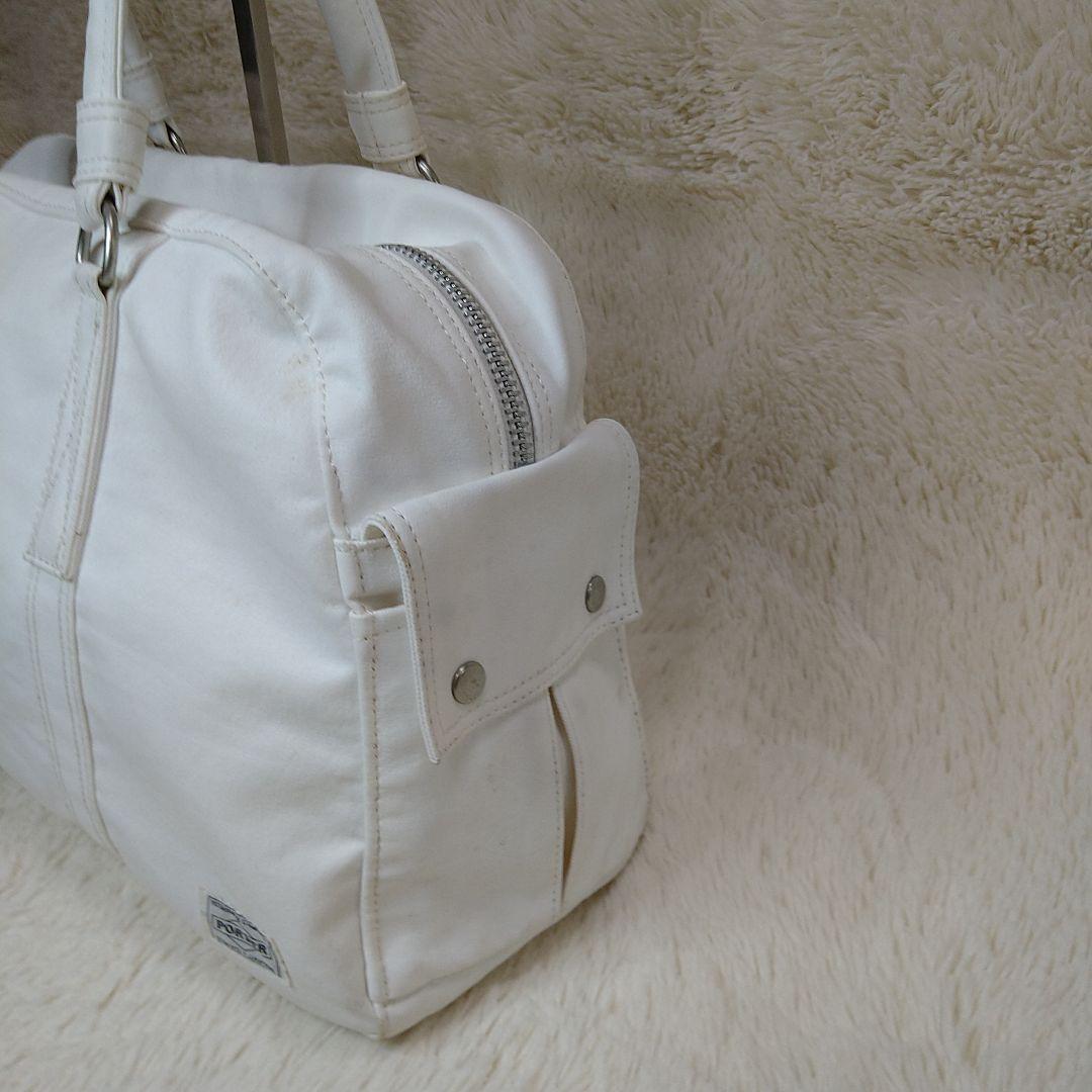 【ポーター】PORTER フリースタイルボストンバック トートバッグ 白