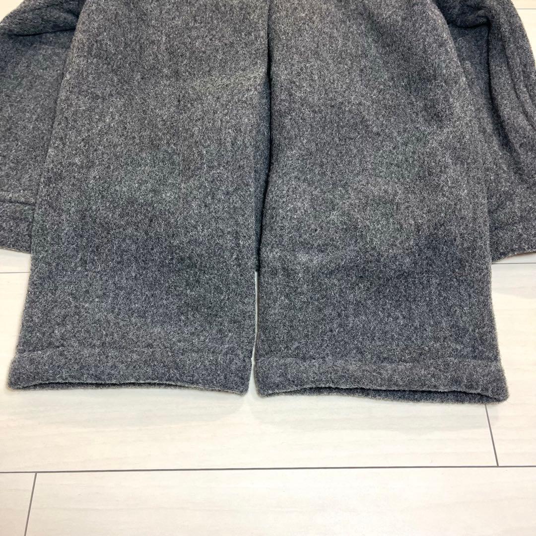 美品 DANTON ダントン ウールライトパイル ノーカラージャケット