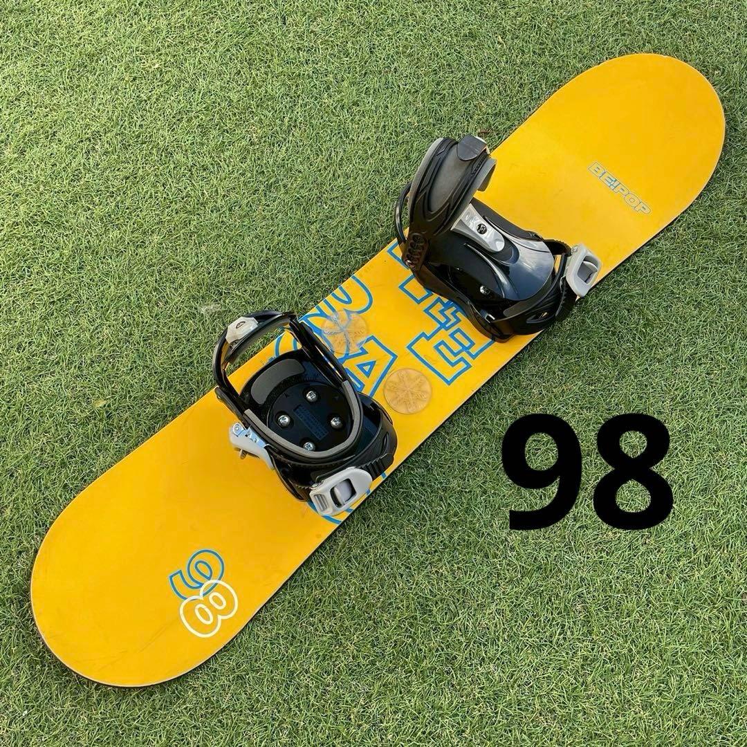 スノーボード　子ども　ジュニア　2点セット 板　ビンディング　98 BE!POP