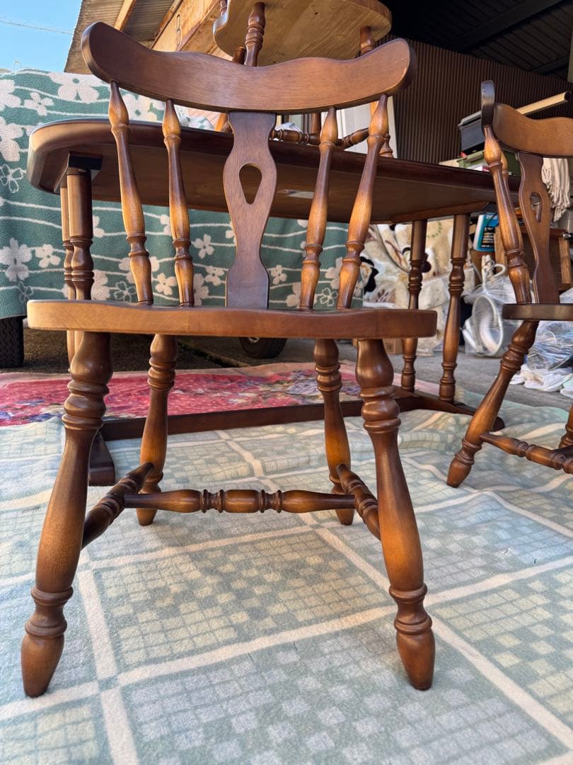 ② 【飛騨産業】キツツキ　ウィンザーチェア　ダイニングチェア　椅子