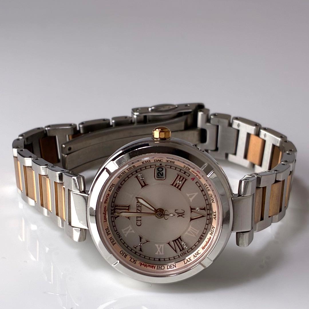 【稼働・美品】CITIZEN xC クロスシー H240 ピンク 付属コマあり