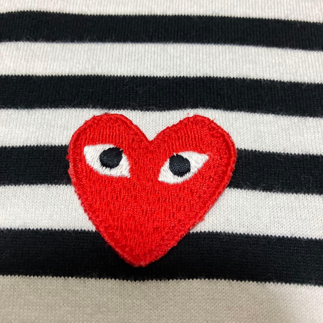 ■美品■XL■PLAY コムデギャルソン■ボーダー 長袖Tシャツ■AD2021■