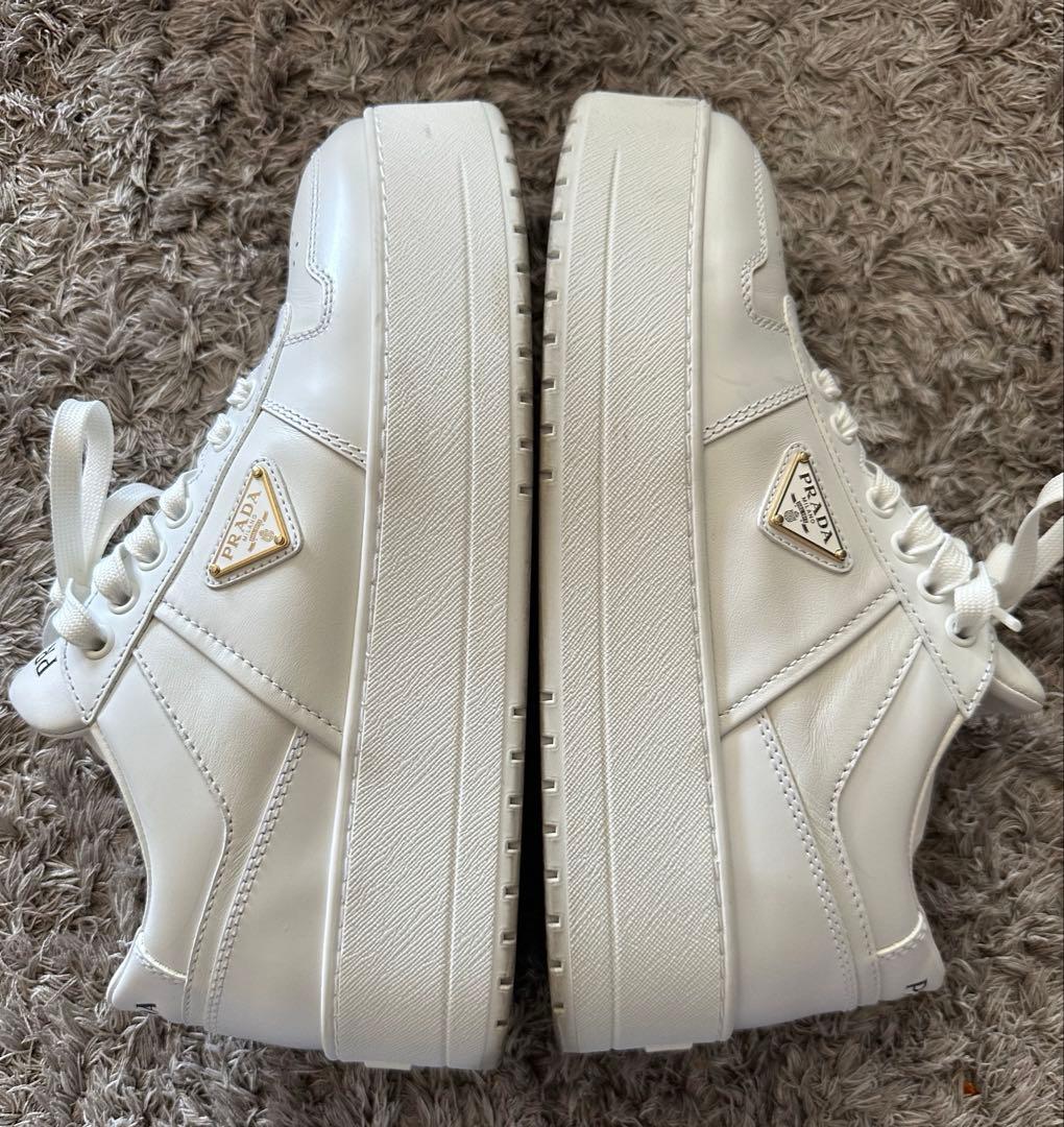 正規品PRADA ダウンタウン　ボールドレザースニーカー サイズ40