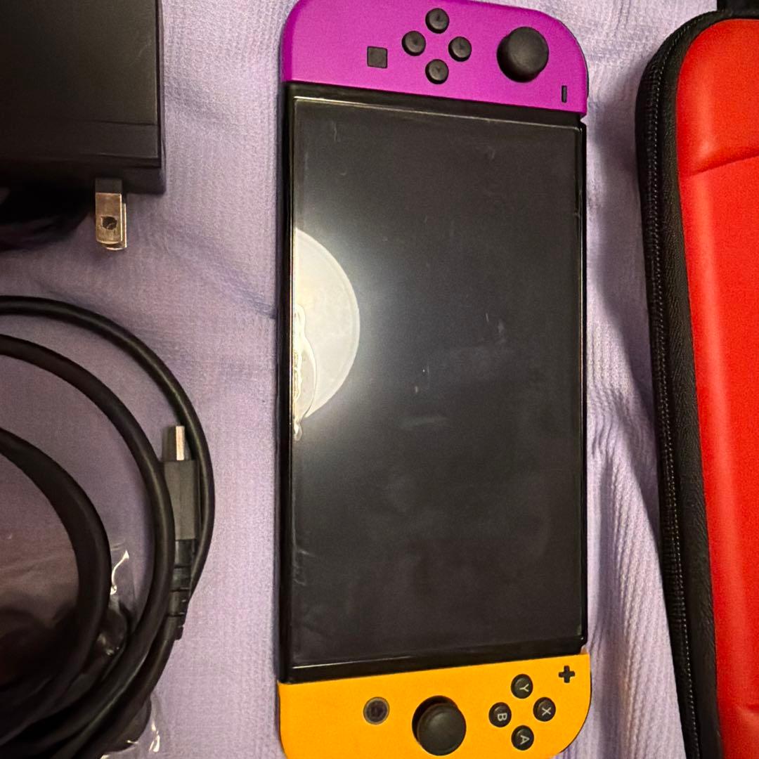 Nintendo Switch 有機EL本体 紫と黄色 Joy-Con