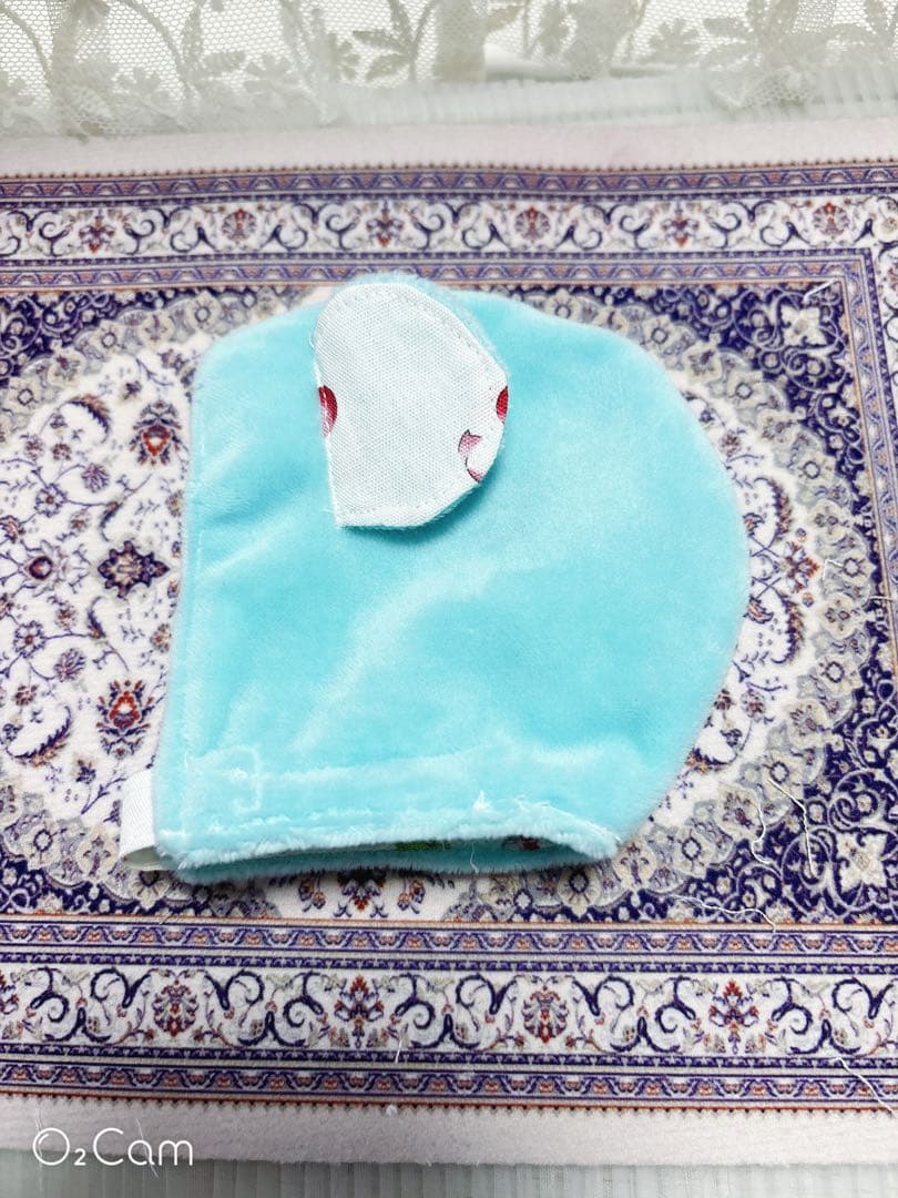 ☆【YukoAsaki】白パーカー（印刷あり）、アニマル帽子熊&うさぎ☆