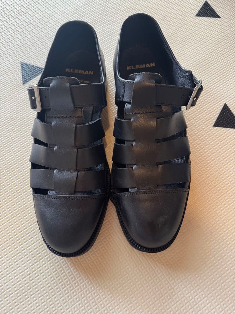 【大幅値下げ中・未使用品】KLEMAN ブラック サンダル フランス製　41