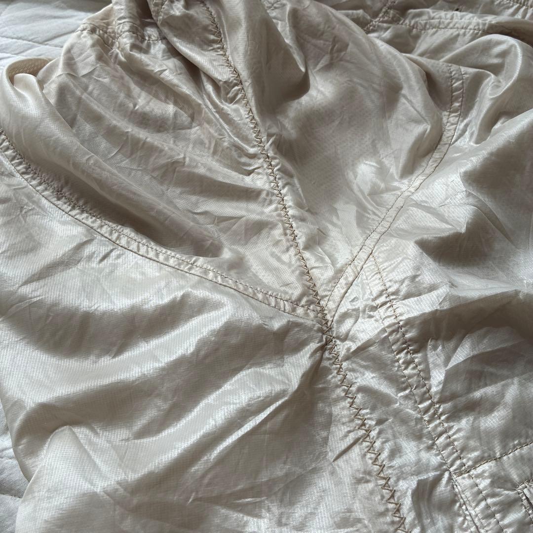 HaaT イッセイミヤケ ロングコート ナイロン ライトベージュ