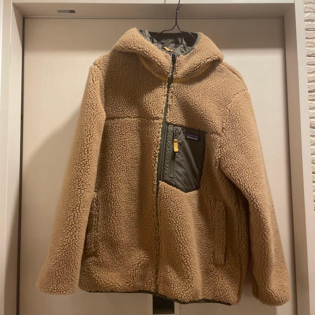 パタゴニア キッズ XL リバーシブルレディフレディフーディ