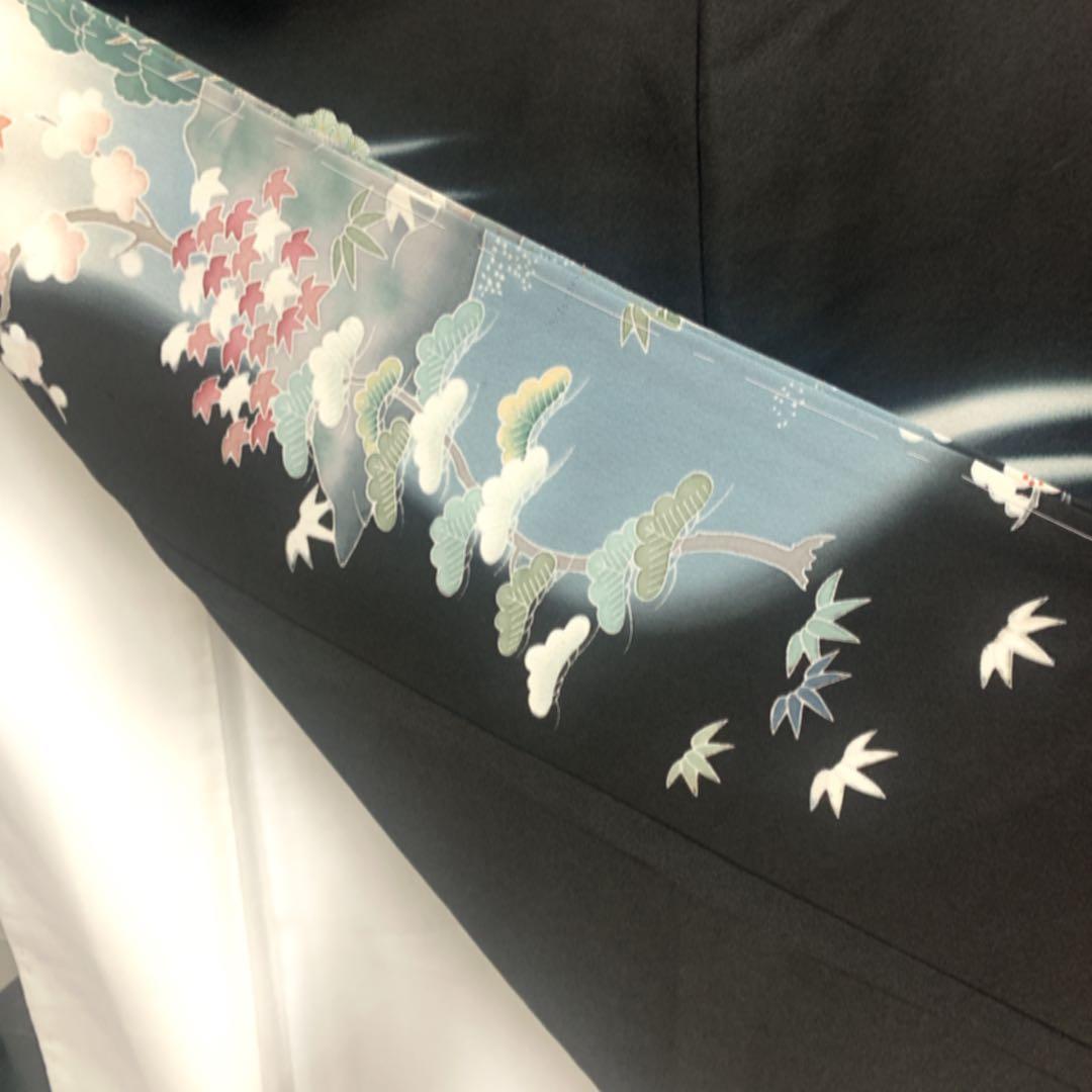 極美品　黒留袖　袋帯　￼ 4点フルセット　結婚式　比翼仕立て　礼服　作家物