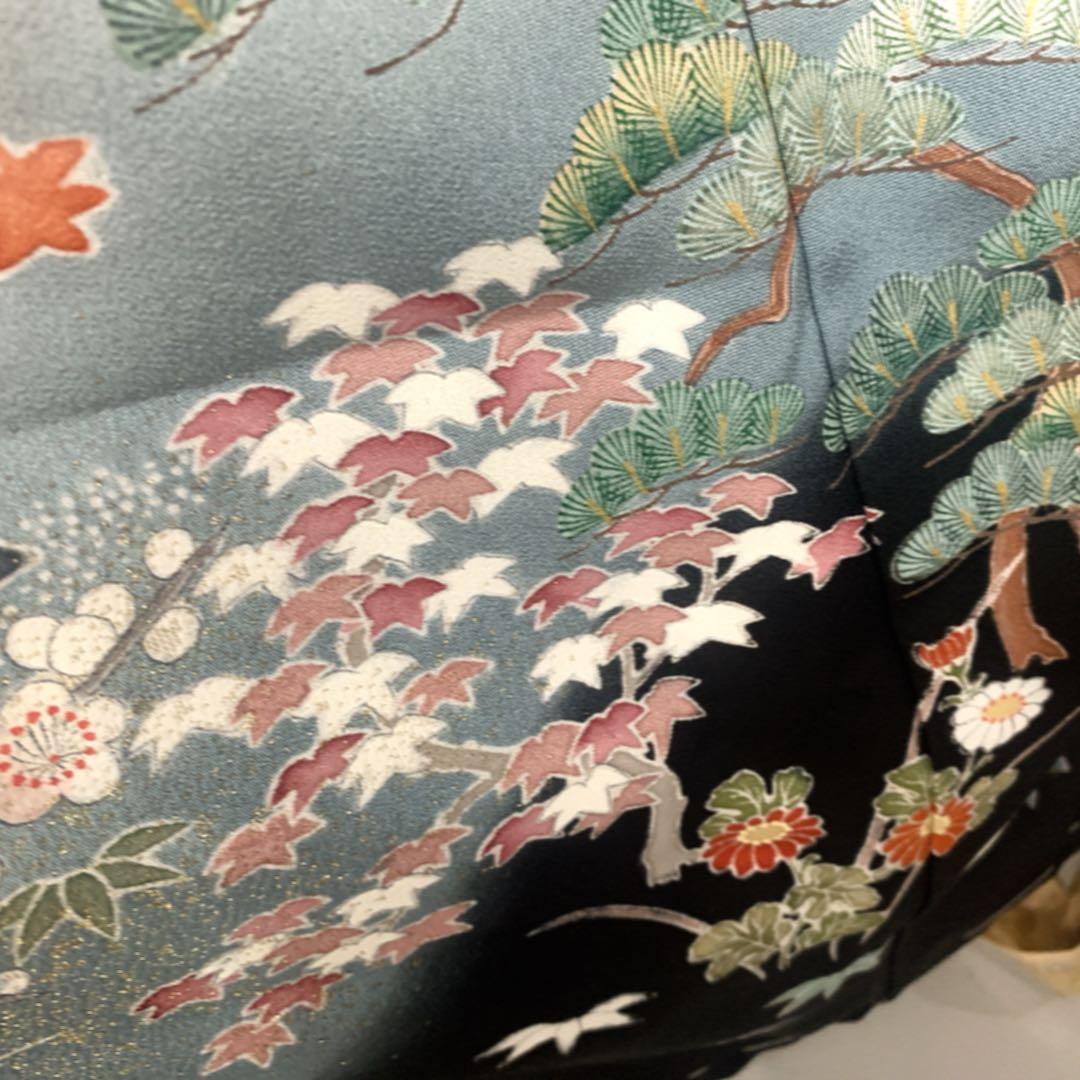 極美品　黒留袖　袋帯　￼ 4点フルセット　結婚式　比翼仕立て　礼服　作家物