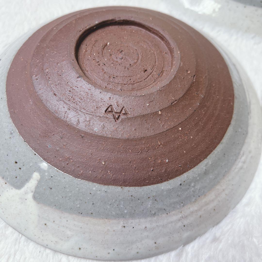 備前焼き　陶工房 斿　掻き落とし皿　かぶら文　伝統工芸品　24〜25cm 3枚