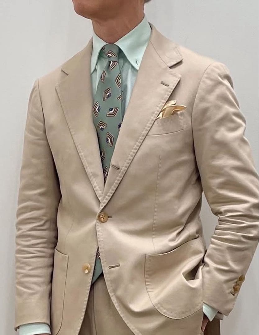 Holliday & brown シルク 小紋柄 プリント ネクタイ