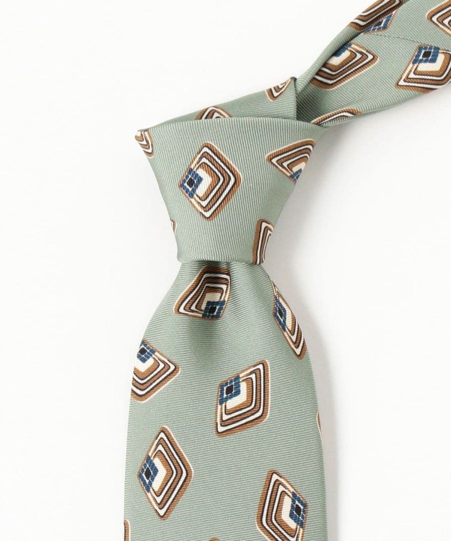 Holliday & brown シルク 小紋柄 プリント ネクタイ