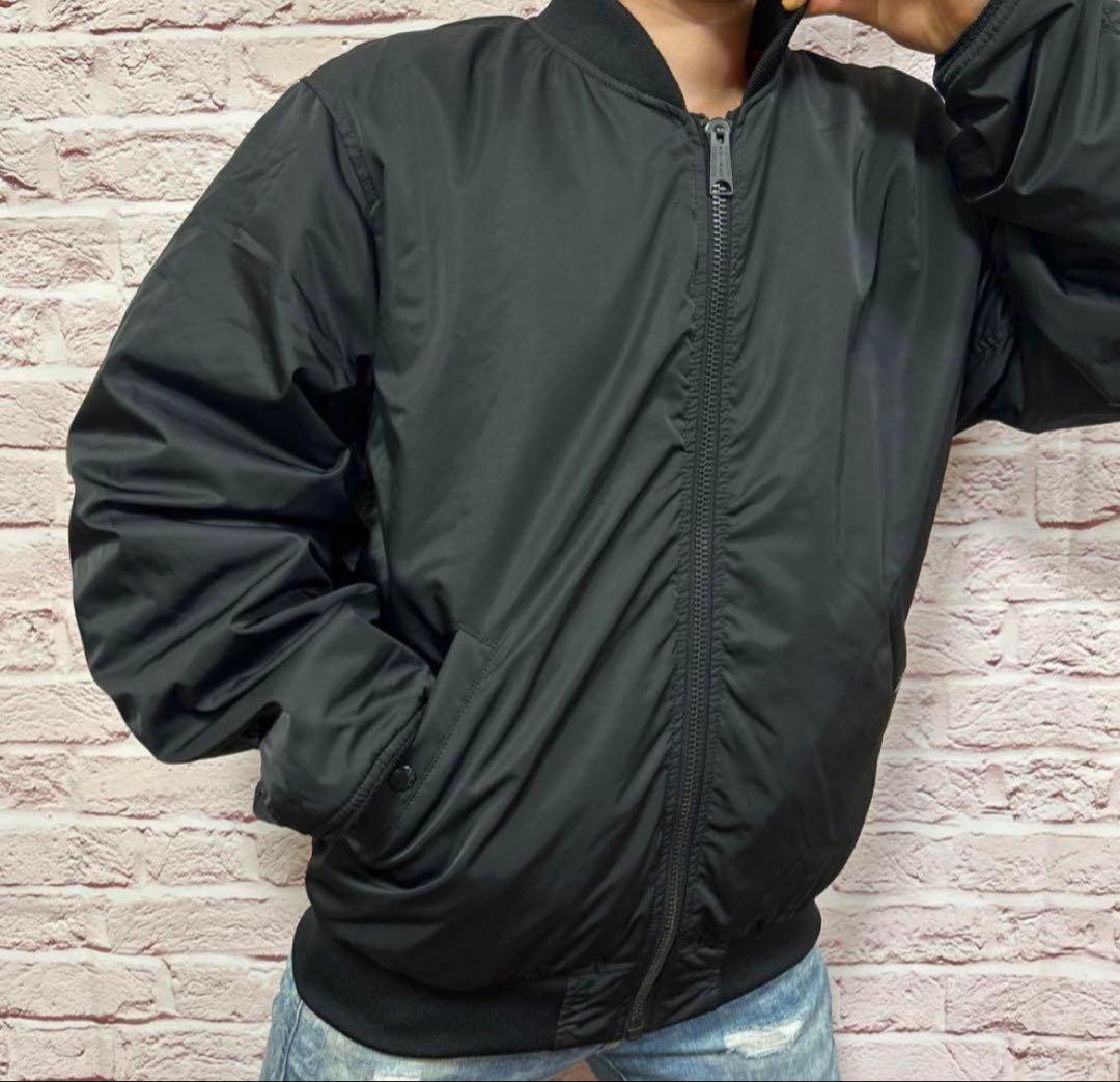 【☆破格のバックロゴ☆】AVIREX フライトジャケット XL 黒 入手超困難