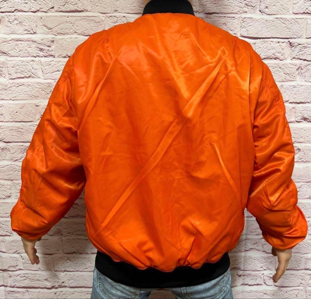 【☆破格のバックロゴ☆】AVIREX フライトジャケット XL 黒 入手超困難