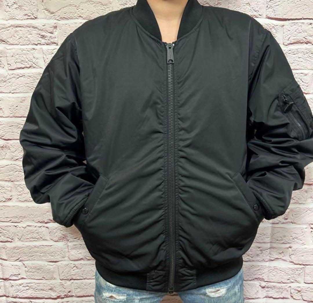 【☆破格のバックロゴ☆】AVIREX フライトジャケット XL 黒 入手超困難