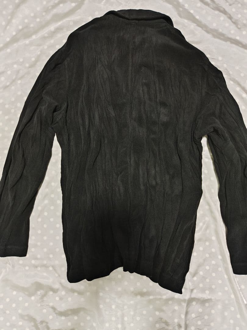 イッセイミヤケ　ブラック シワ加工 プリーツ 2つボタン