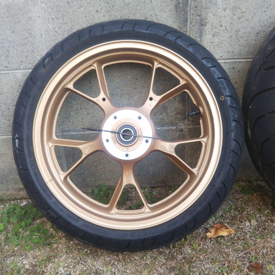 ダエグ ホイール 純正 エンケイ ゴールド 前後 タイヤ付 ダエグホイール