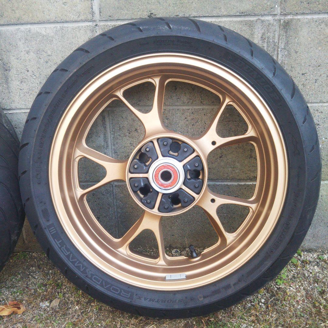 ダエグ ホイール 純正 エンケイ ゴールド 前後 タイヤ付 ダエグホイール