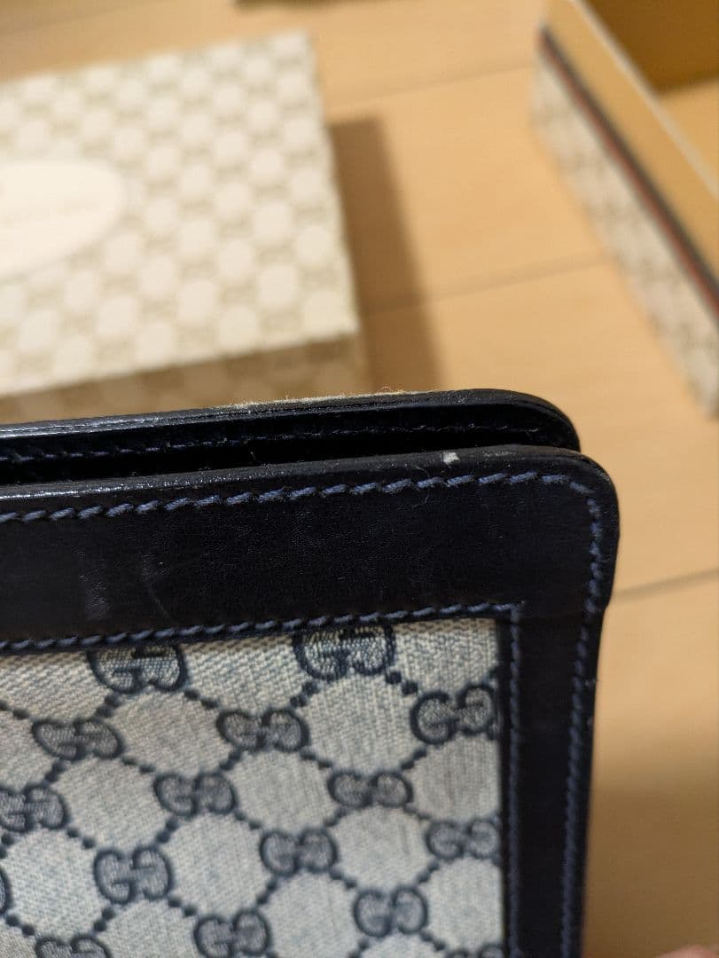 オールドグッチ セカンドバッグ クラッチ シェリーライン GGスプリーム