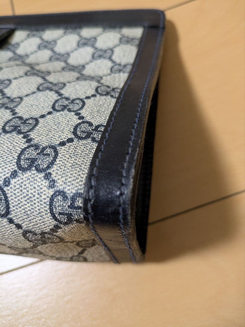 オールドグッチ セカンドバッグ クラッチ シェリーライン GGスプリーム