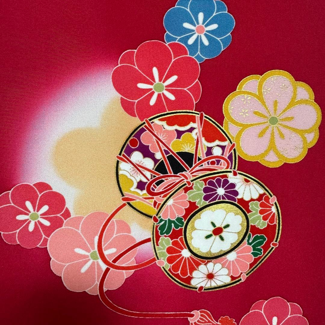 【未使用】お宮参り　女の子　赤　着物セット