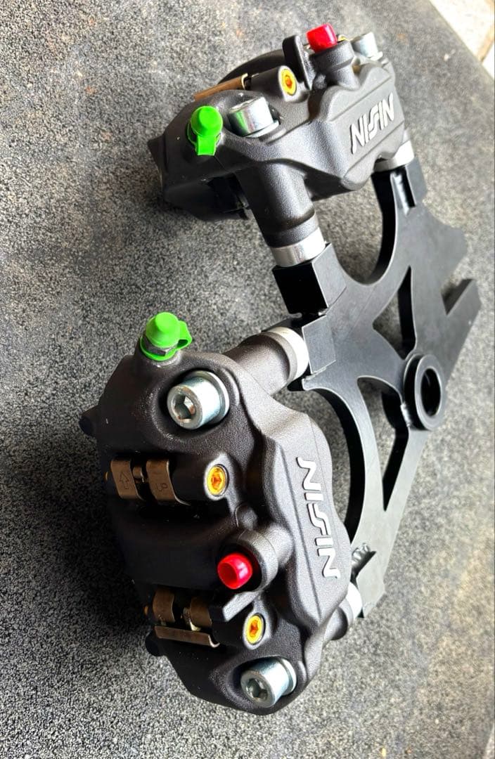 ZX-6R デュアルキャリパーブラケット&300mmディスクローター