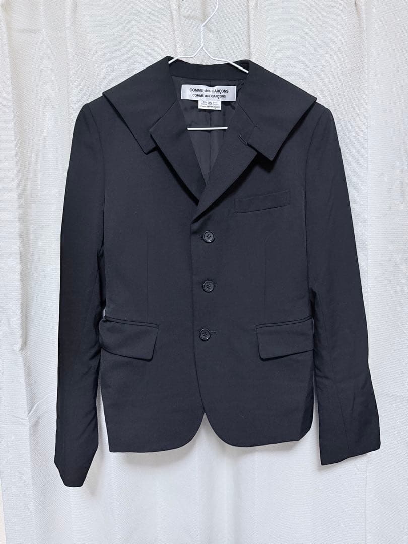 コムコム　セーラー襟　ジャケット　ブラック