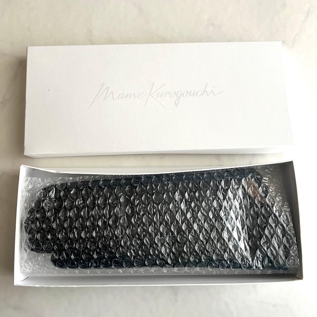 ほぼ未使用 マメクロゴウチ ラムレザー 手袋 グローブ カシミヤ ブラック 黒