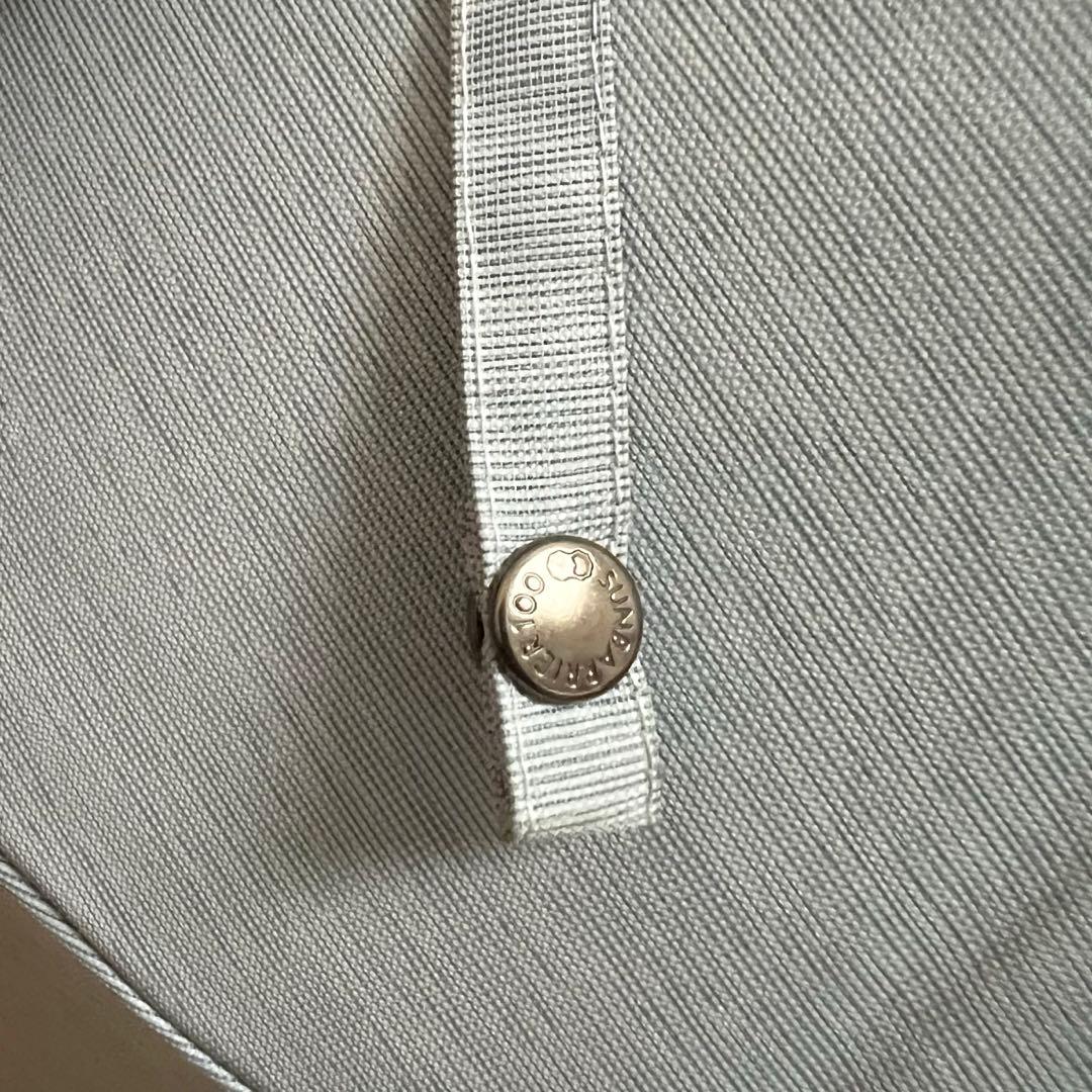 【完売品】サンバリア100 折りたたみ日傘 ２段折 コンビmoku 青 美品