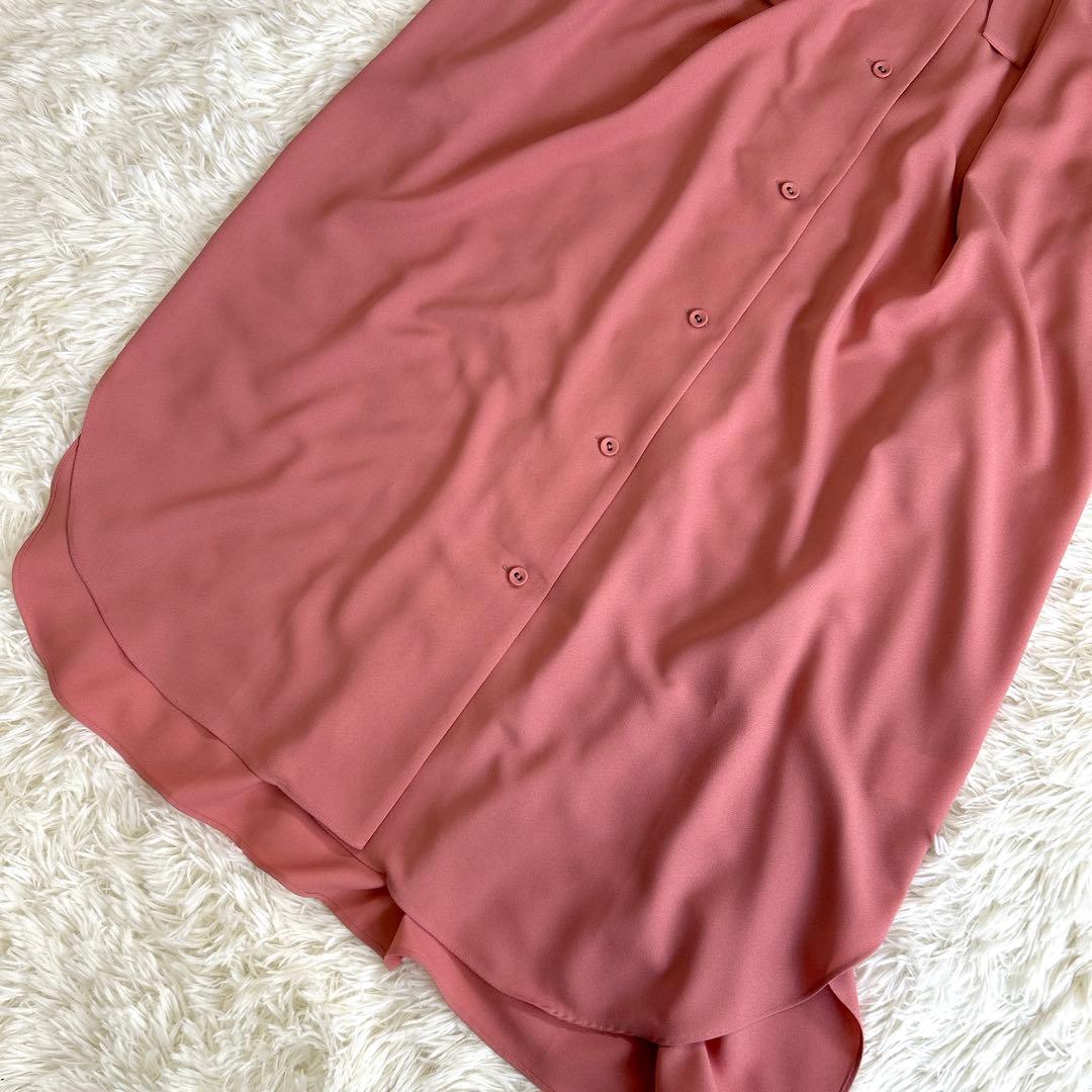 ✨美品✨定価4.6万 アドーア ボウタイシャツワンピース マキシ丈 近年