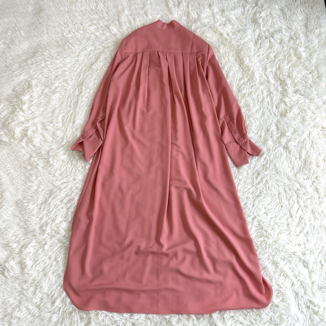 ✨美品✨定価4.6万 アドーア ボウタイシャツワンピース マキシ丈 近年