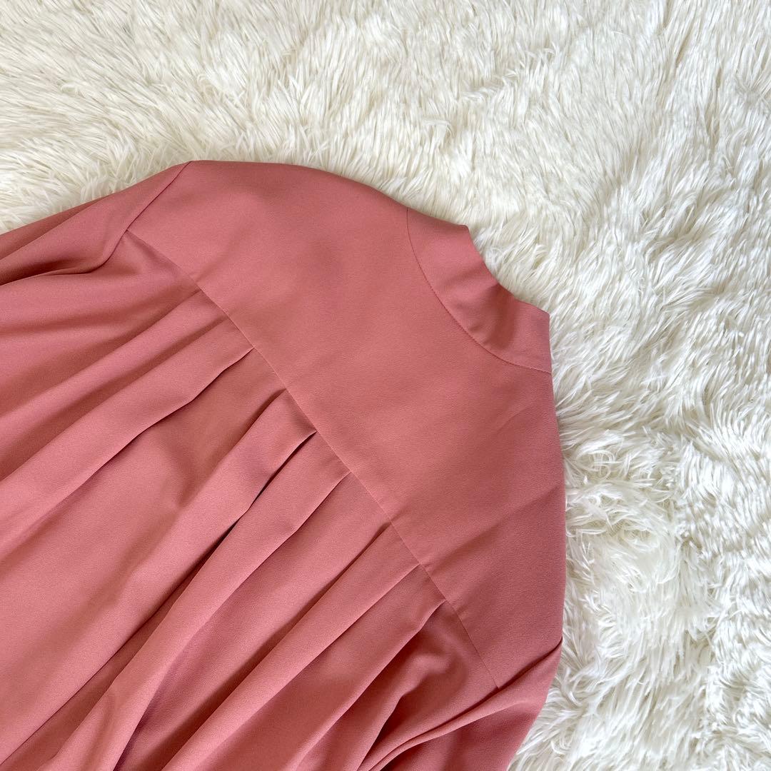 ✨美品✨定価4.6万 アドーア ボウタイシャツワンピース マキシ丈 近年