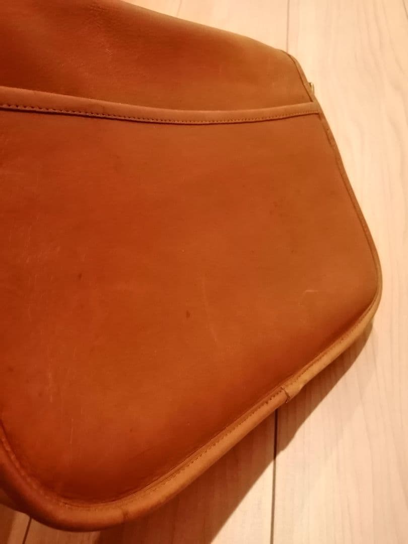 オールドコーチ　coach　ブラウンレザーショルダーバッグ　本革　アメリカ製