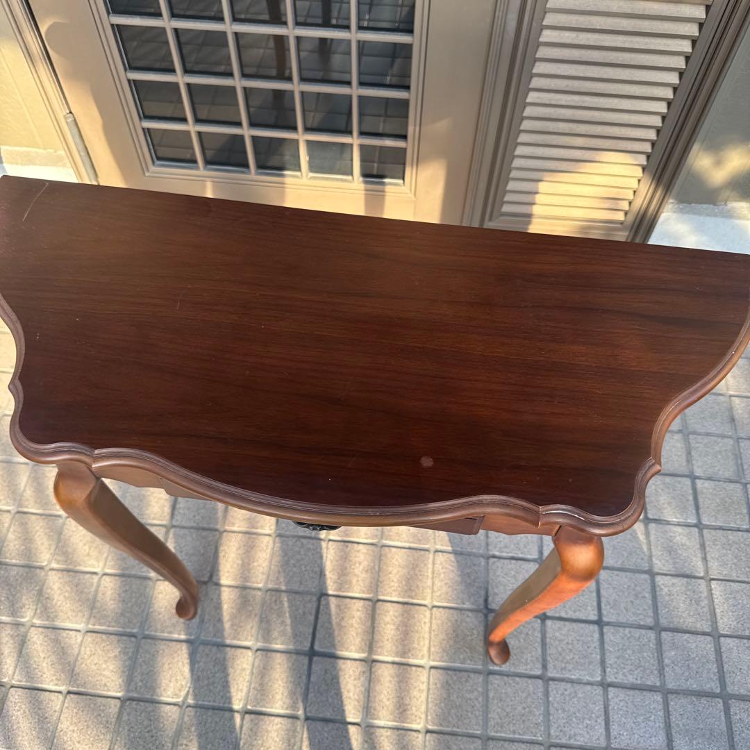 カリモク家具 猫脚 アンティークテーブル