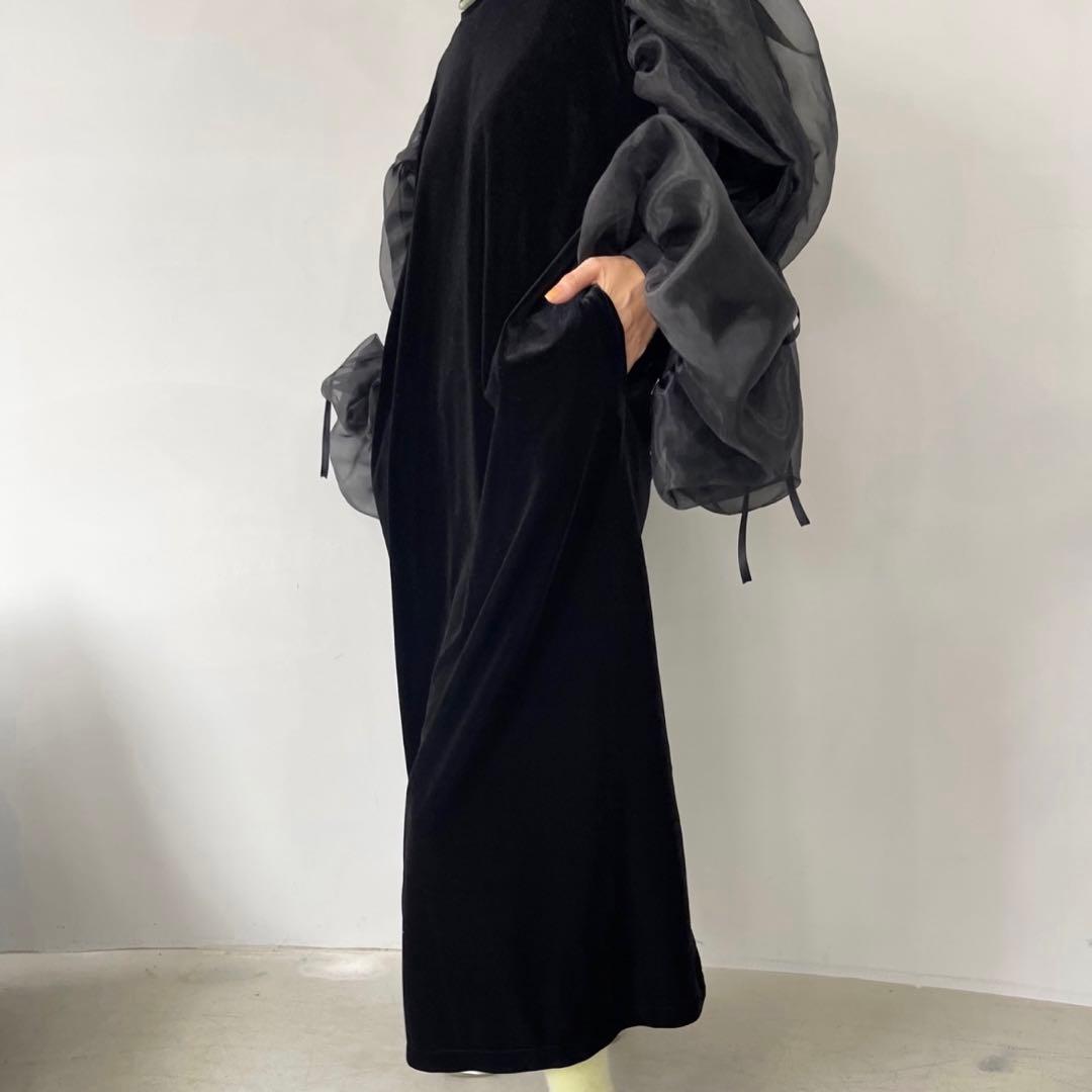 人気完売✨SANSeLF サンセルフ シースルーボリュームパフドレス ゆったり