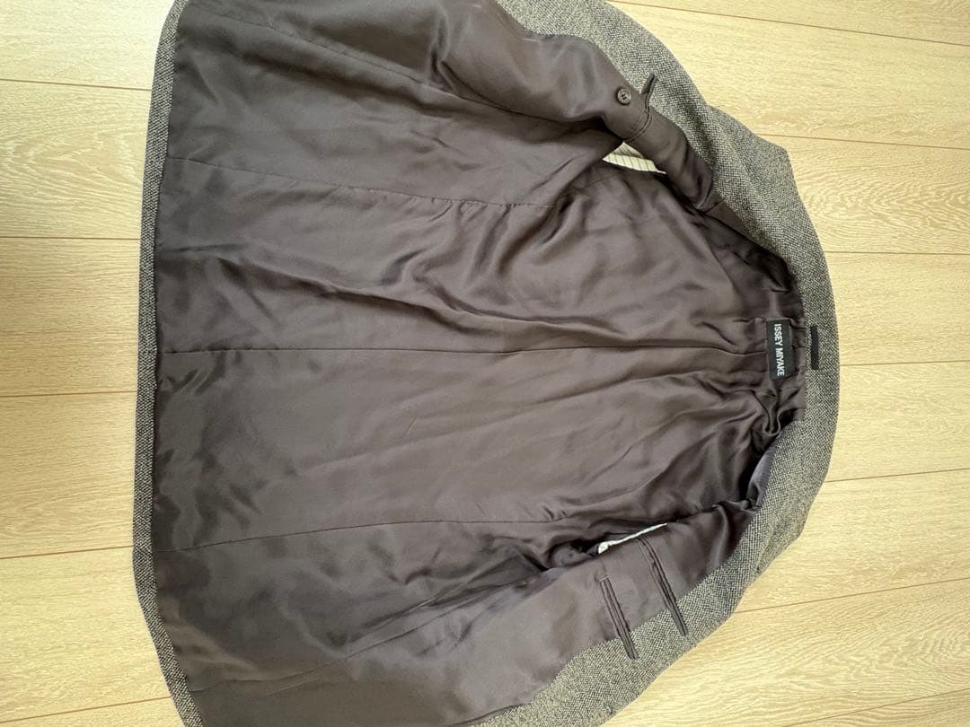 ジャケット・アウター ISSEY MIYAKE band collar jacket 3 gray