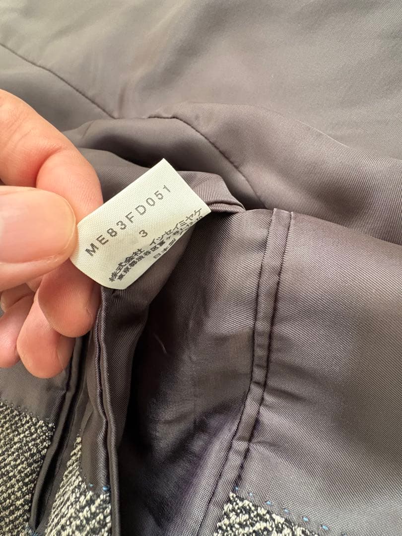 ジャケット・アウター ISSEY MIYAKE band collar jacket 3 gray