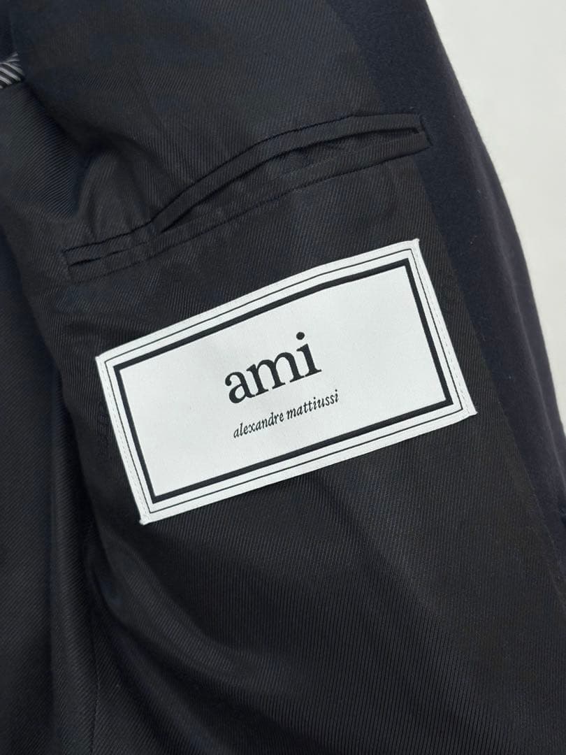 Ami Paris ダブルブレスト チェスターコート 48 ピークドラペル