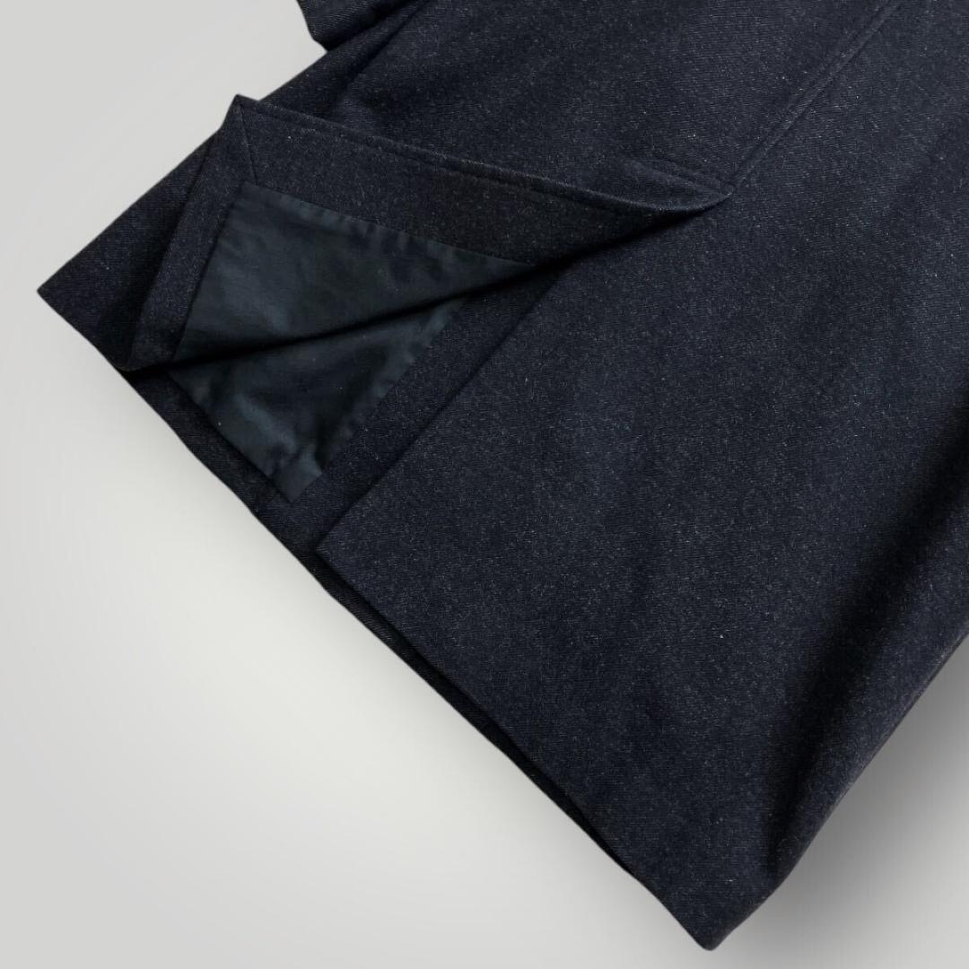 [美品] マーガレットハウエル ステンカラーコート ウール ロングコート