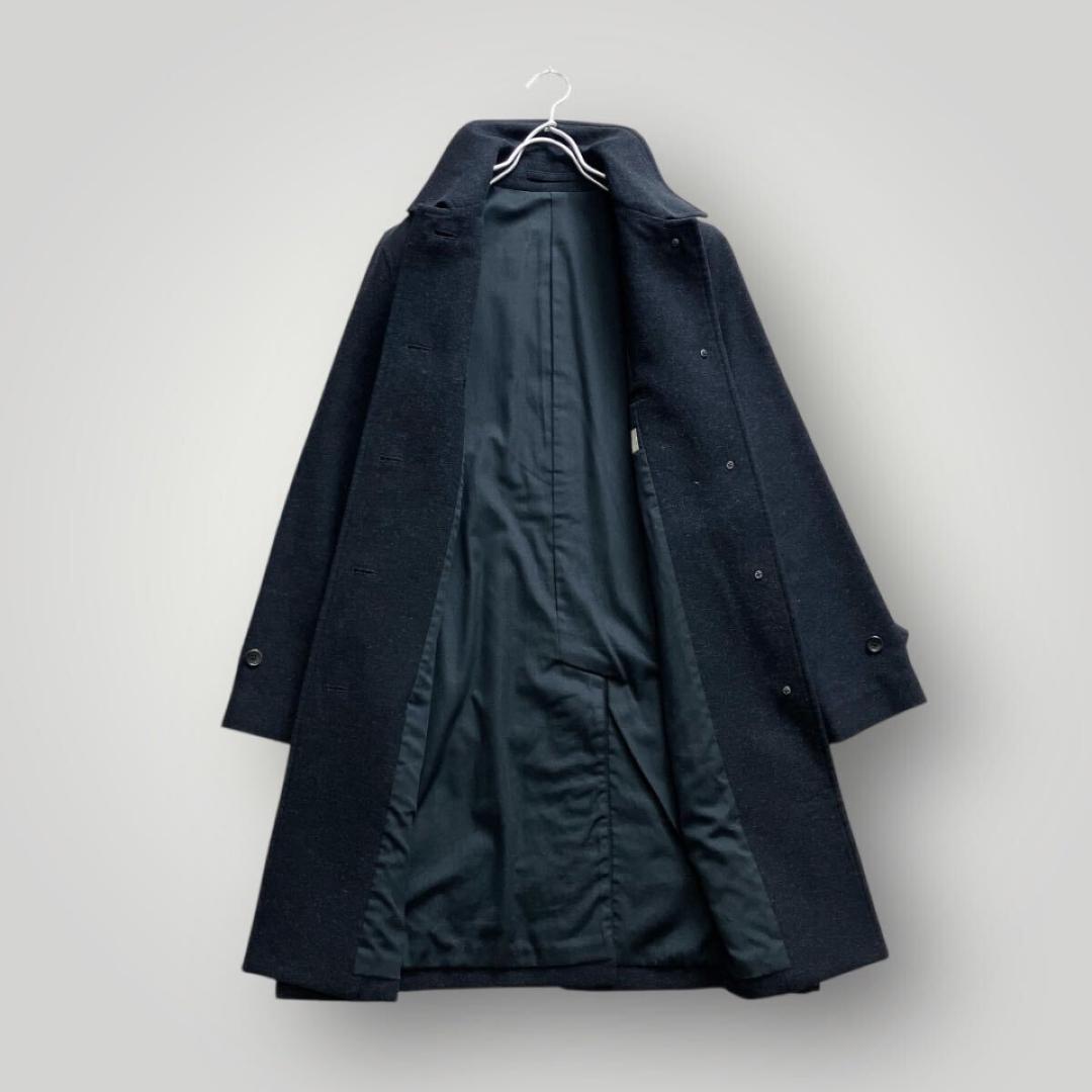 [美品] マーガレットハウエル ステンカラーコート ウール ロングコート