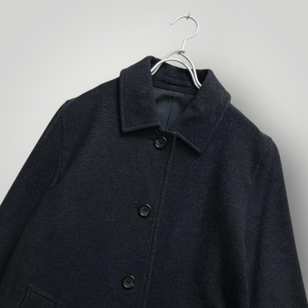 [美品] マーガレットハウエル ステンカラーコート ウール ロングコート