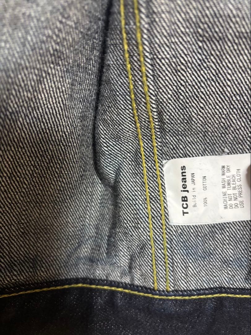 美品　赤タブ　TCBジーンズ30s ジャケット　38