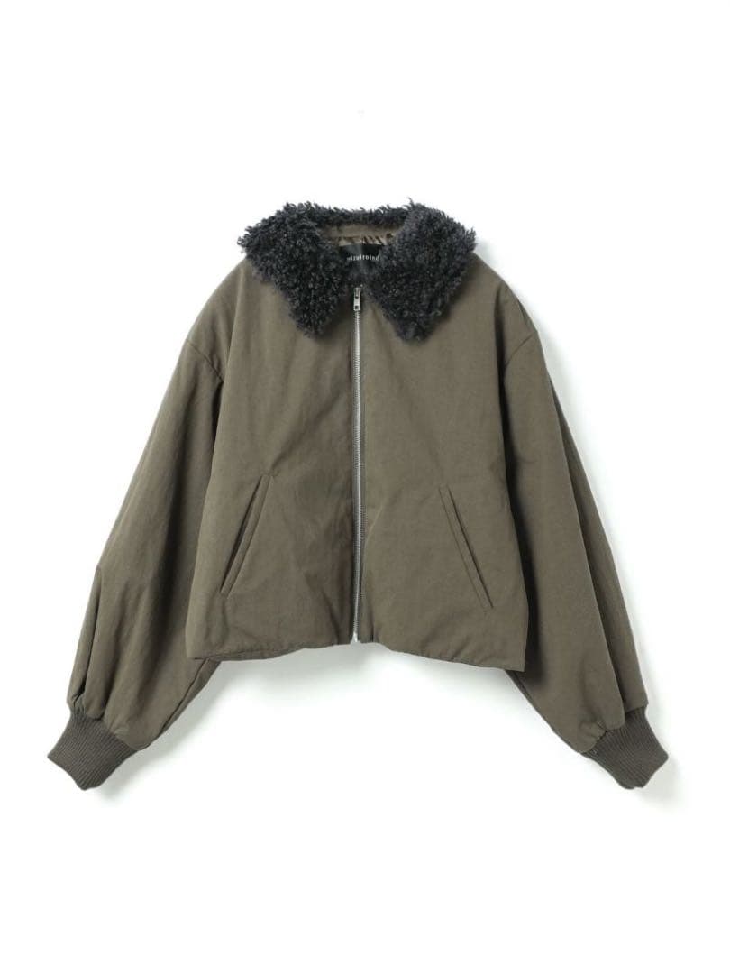 mizuiro ind ボアカラーショートジャケット