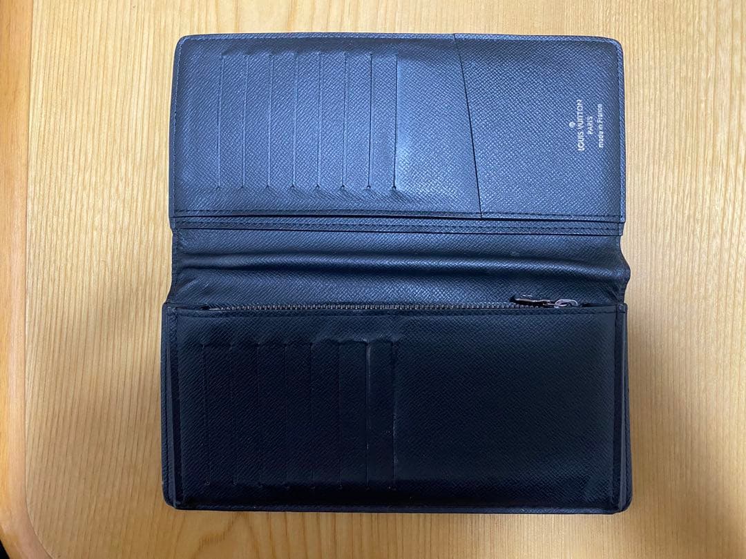 ルイ・ヴィトン 長財布 ブラック レザー